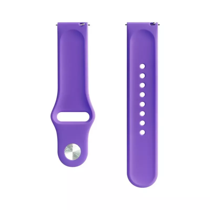 Evelatus Bracelete de silicone Loop para Watch 20mm (130mm M/L) roxo profundo
