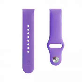 Evelatus Bracelete de silicone Loop para Watch 20mm (130mm M/L) roxo profundo