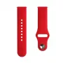 Evelatus Bracelete de silicone Loop para Watch 20mm (130mm M/L) vermelha