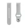 Evelatus Braceletes de silicone Loop para Watch 20mm (130mm M/L) prateadas
