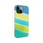 Evelatus Capa de silicone para Apple iPhone 15 multicolor amarelo verde