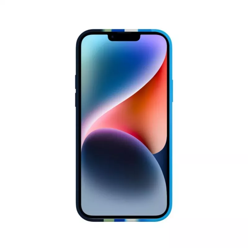 Evelatus Capa de silicone para Apple iPhone 15 multicolor azul