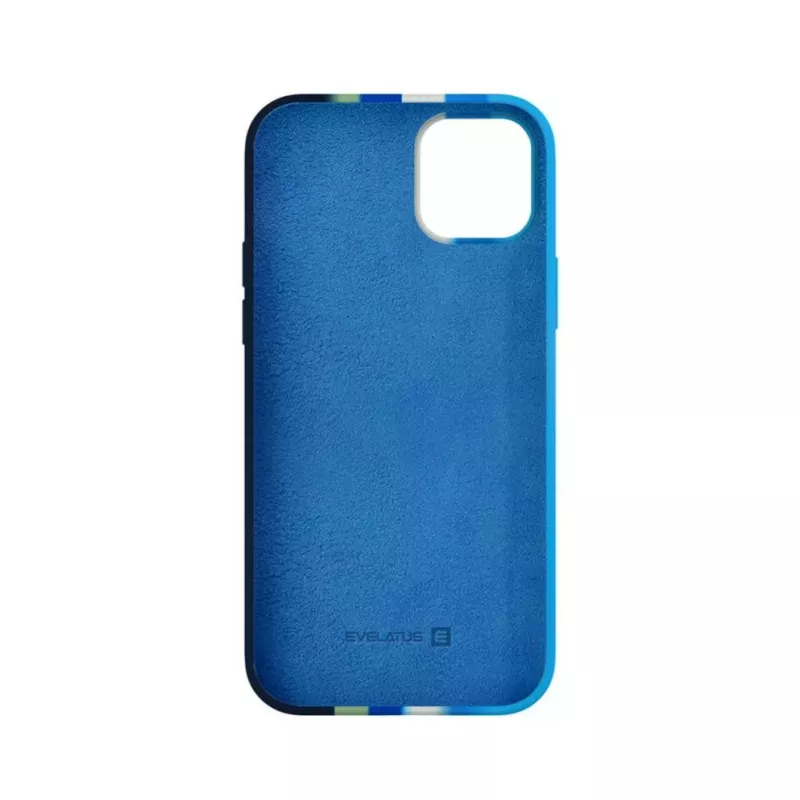 Evelatus Capa de silicone para Apple iPhone 15 multicolor azul