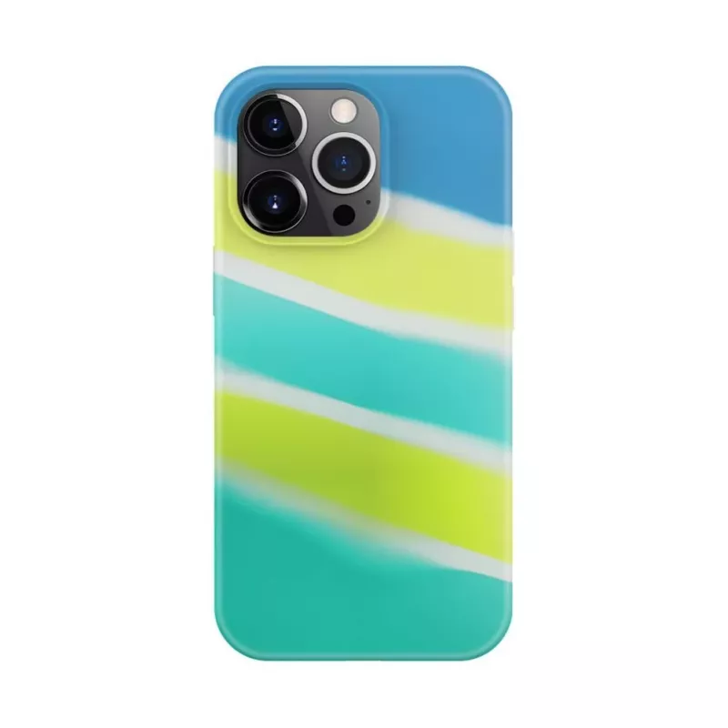Evelatus Capa de silicone para Apple iPhone 15 Pro multicolor amarelo verde