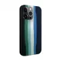 Evelatus Capa de silicone para Apple iPhone 15 Pro Max multicolor verde