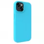 Evelatus Capa de silicone Premium Soft Touch para Apple iPhone 15 Plus azul ciano