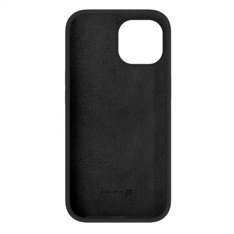 Evelatus Capa de silicone Premium Soft Touch para Apple iPhone 15 Plus preto