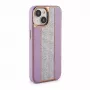 iLike Capa com diamantes e pele para Apple iPhone 15 rosa areia