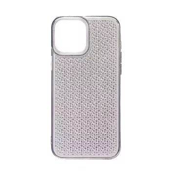 iLike Capa de silicone Shine transparente para Apple iPhone 14 preta
