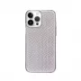 iLike Capa de silicone Shine transparente para Apple iPhone 14 Pro preta