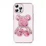 iLike Apple iPhone 13 Pro Capa de silicone Print Desire Bear rosa