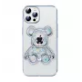 iLike Apple iPhone 13 Pro Capa de silicone Print Desire Bear prateado