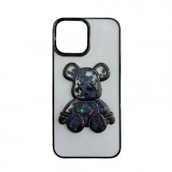 iLike Apple iPhone 14 Capa de silicone Print Desire Bear preto