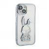 iLike Apple iPhone 13 Capa de silicone Print Desire Rabbit azul
