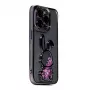 iLike Apple iPhone 14 Pro Capa de silicone Print Desire Rabbit roxo