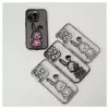 iLike Apple iPhone 15 Pro Capa de silicone Print Desire Rabbit preto