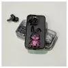 iLike Apple iPhone 15 Pro Capa de silicone Print Desire Rabbit roxo