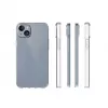 Evelatus Apple iPhone 15 Plus Capa de silicone transparente 1,5mm TPU