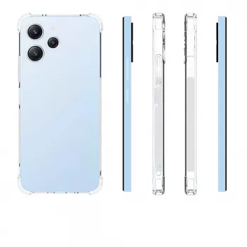 Evelatus Xiaomi Redmi 12 Capa de silicone militar à prova de choque transparente