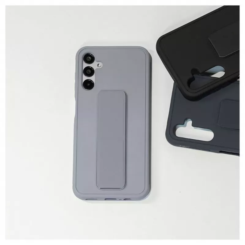 iLike Samsung Galaxy A14 5G Capa de silicone com suporte roxo