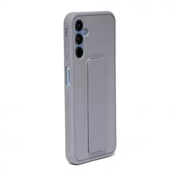 iLike Samsung Galaxy A14 5G Capa de silicone com suporte roxo