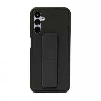 iLike Samsung Galaxy A34 5G Capa de silicone com suporte preto