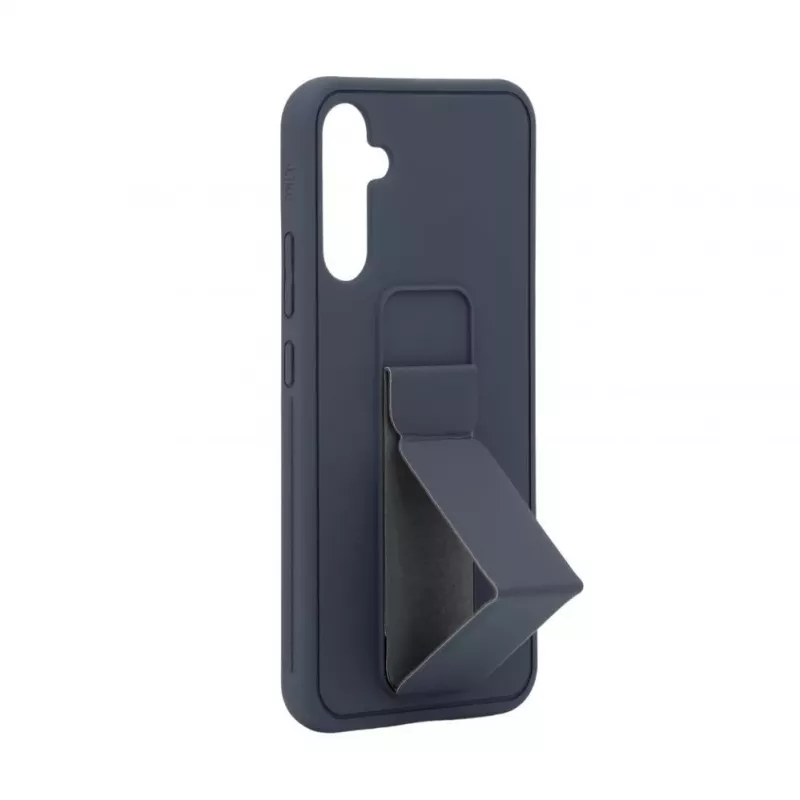iLike Samsung Galaxy A34 5G Capa de silicone com suporte azul