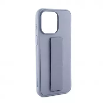 iLike Capa de silicone com suporte para Apple iPhone 13 roxa
