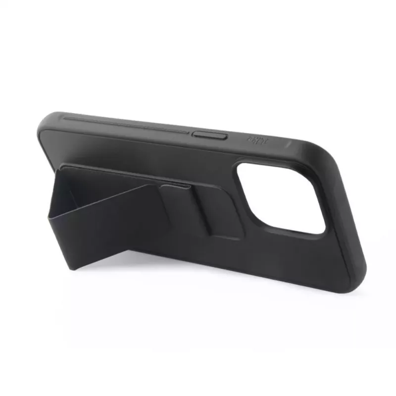 iLike Capa de silicone com suporte para Apple iPhone 14 preta