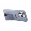 iLike Capa de silicone com suporte para Apple iPhone 14 Pro roxa