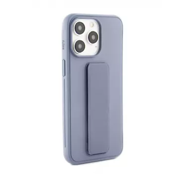 iLike Capa de silicone com suporte para Apple iPhone 14 Pro roxa