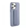 iLike Capa de silicone com suporte para Apple iPhone 14 Pro roxa