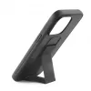 iLike Capa de silicone com suporte para Apple iPhone 15 preta