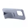 iLike Capa de silicone com suporte para Apple iPhone 15 roxa