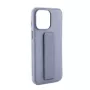 iLike Capa de silicone com suporte para Apple iPhone 15 roxa