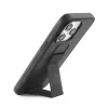 iLike Capa de silicone com suporte para Apple iPhone 15 Pro preta