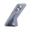 iLike Capa de silicone com suporte para Apple iPhone 15 Pro roxa