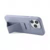 iLike Capa de silicone com suporte para Apple iPhone 15 Pro roxa