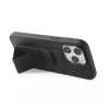 iLike Capa de silicone com suporte para Apple iPhone 15 Plus preta