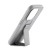 iLike Capa de silicone com suporte para Apple iPhone 15 Plus prateada