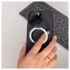 iLike Capa com suporte para Apple iPhone 15 Pro Max com MagSafe preta