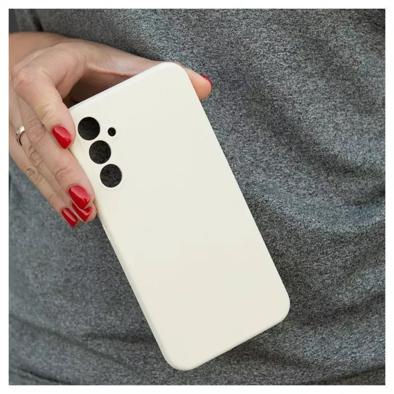 Evelatus Capa de silicone Premium Soft Touch para Samsung Galaxy A34 5G bege