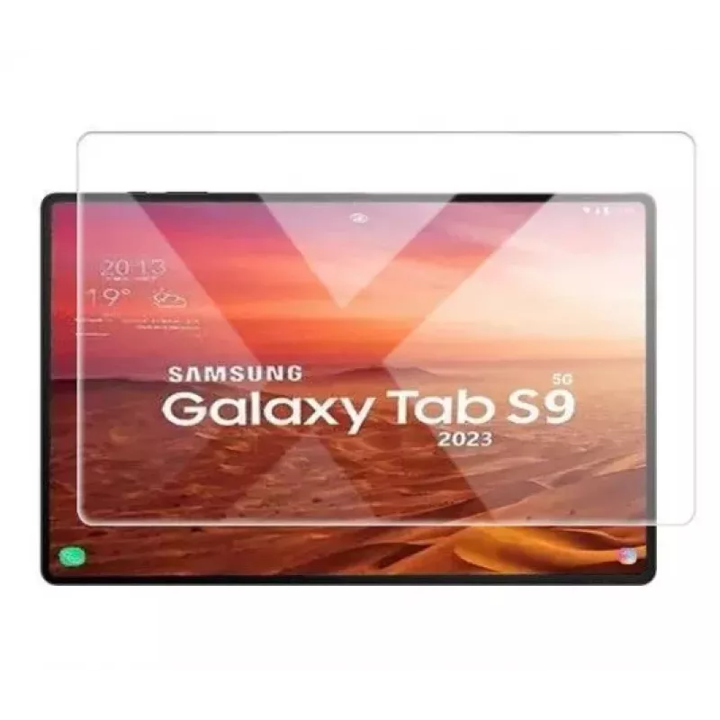 Evelatus Película protetora de ecrã antiestática em vidro transparente plano 0,33 mm 3x Strong para Galaxy Tab S9