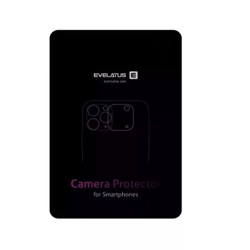 Evelatus Protetor de lente da câmara Armor preto para Apple iPhone 15