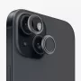 Evelatus Protetor de lente da câmara Armor preto para Apple iPhone 15