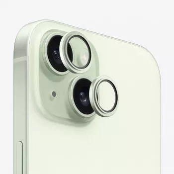 Evelatus Protetor de lente da câmara Armor verde para Apple iPhone 15