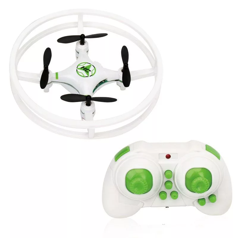 iLike Phantom Quadcopter Drone 360° (HC615) com controlo remoto 2,4 GHz, carregamento USB, giroscópio de 6 eixos, 4 canais - branco