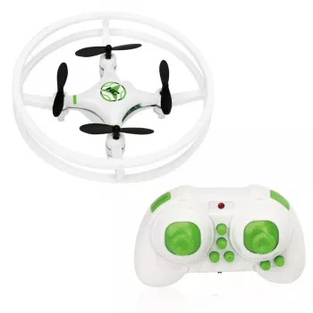 iLike Phantom Quadcopter Drone 360° (HC615) com controlo remoto 2,4 GHz, carregamento USB, giroscópio de 6 eixos, 4 canais - branco