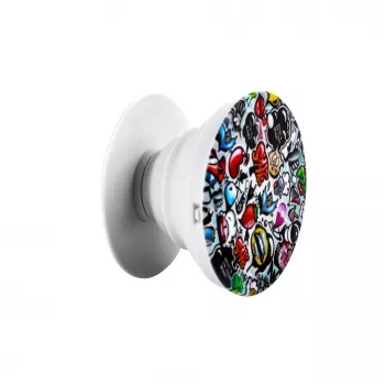 iLike Universal Pop Holder Stickers - preto - 1 pack