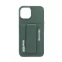 iLike Apple iPhone 14 Leather Hidden Pocket Stand Cover verde